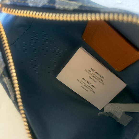 coach Nolita Barrel Bag In Signature Denim cz459 with cherry chain - Picture 5 of 8